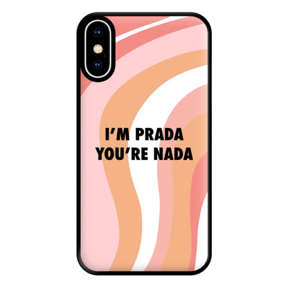 Im Prada You're Nada - Sassy Quotes Phone Case for iPhone XS Max