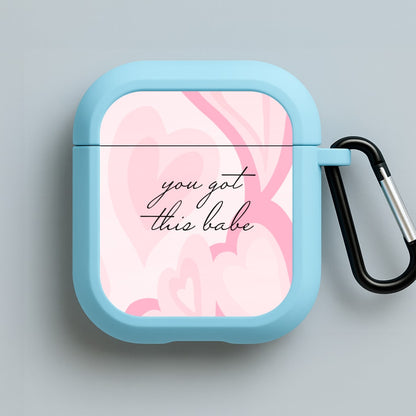 You Got This Babe - Sassy Quotes Blue AirPods Case