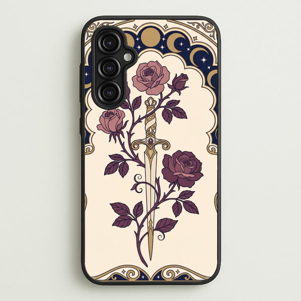 A Knife & Roses - Sarah J. Maas Phone Case - Galaxy A14 / Standard