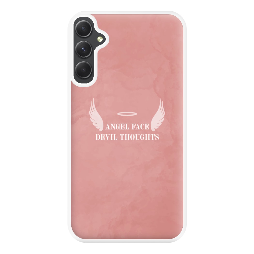 Angel Face Devil Thoughts Phone Case for Galaxy A54