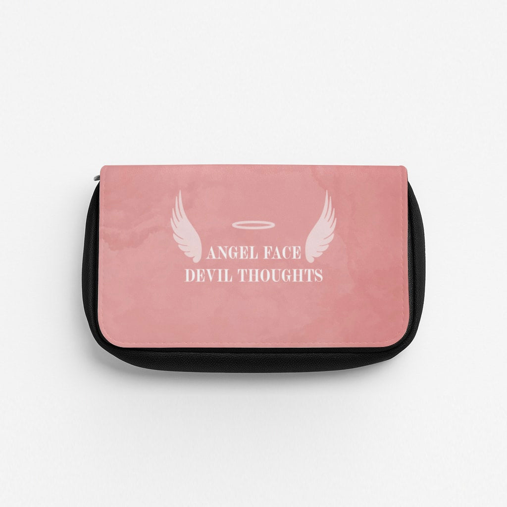 Angel Face Devil Thoughts Pencil Case