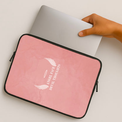Angel Face Devil Thoughts MacBook Case