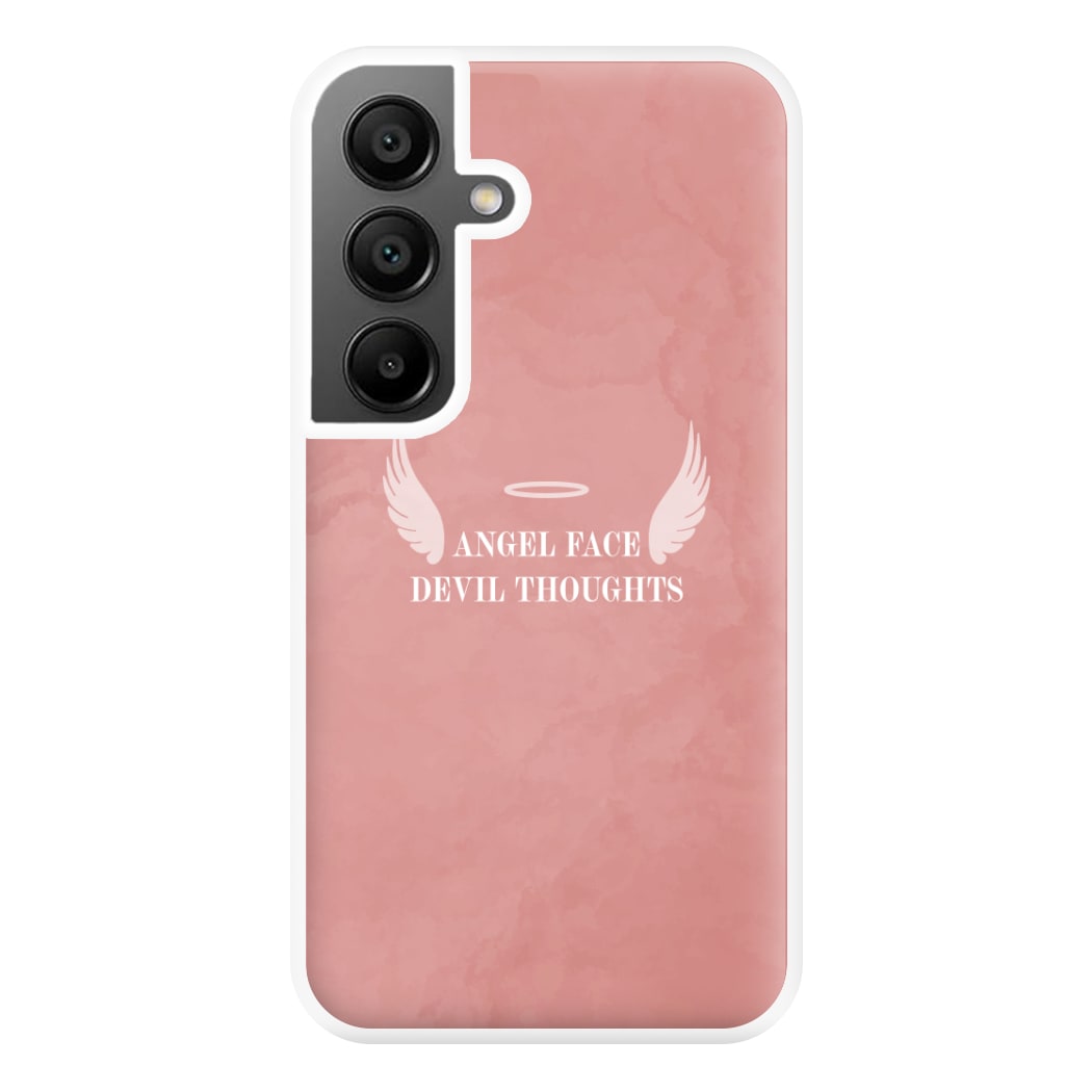 Angel Face Devil Thoughts Phone Case for Galaxy A55