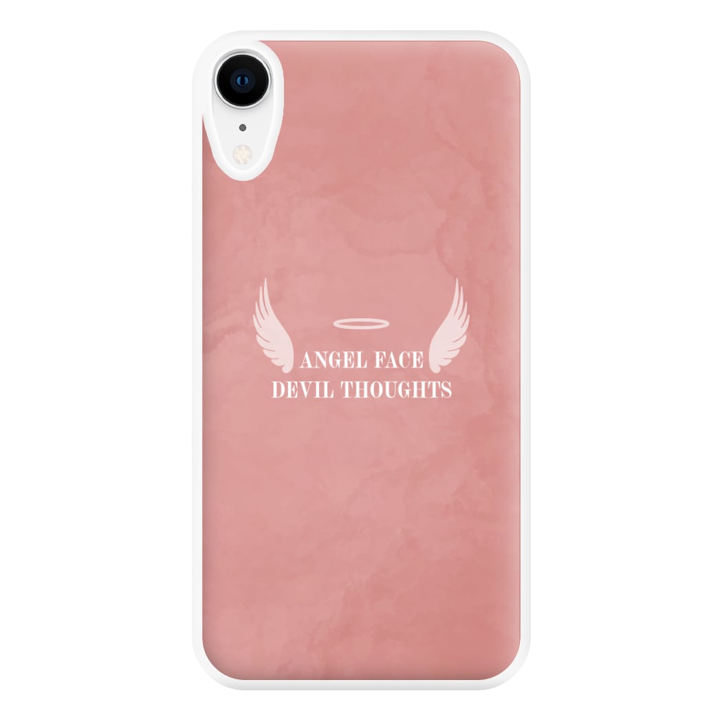 Angel Face Devil Thoughts Phone Case for iPhone XR