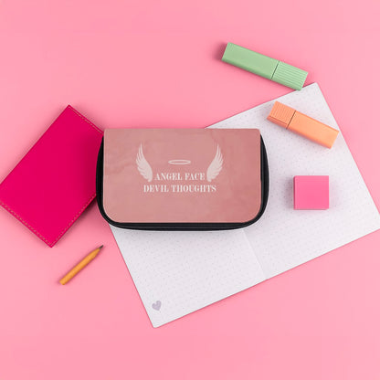 Angel Face Devil Thoughts Pencil Case