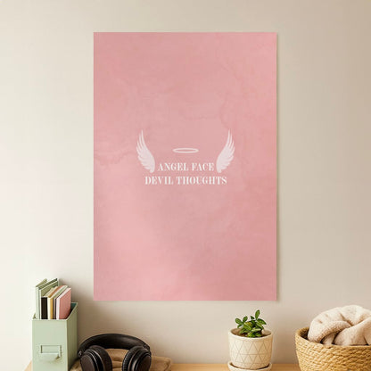 Angel Face Devil Thoughts Poster