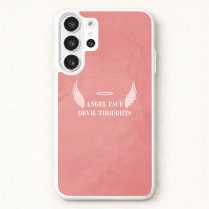 Angel Face Devil Thoughts Phone Case for Galaxy S26 Ultra