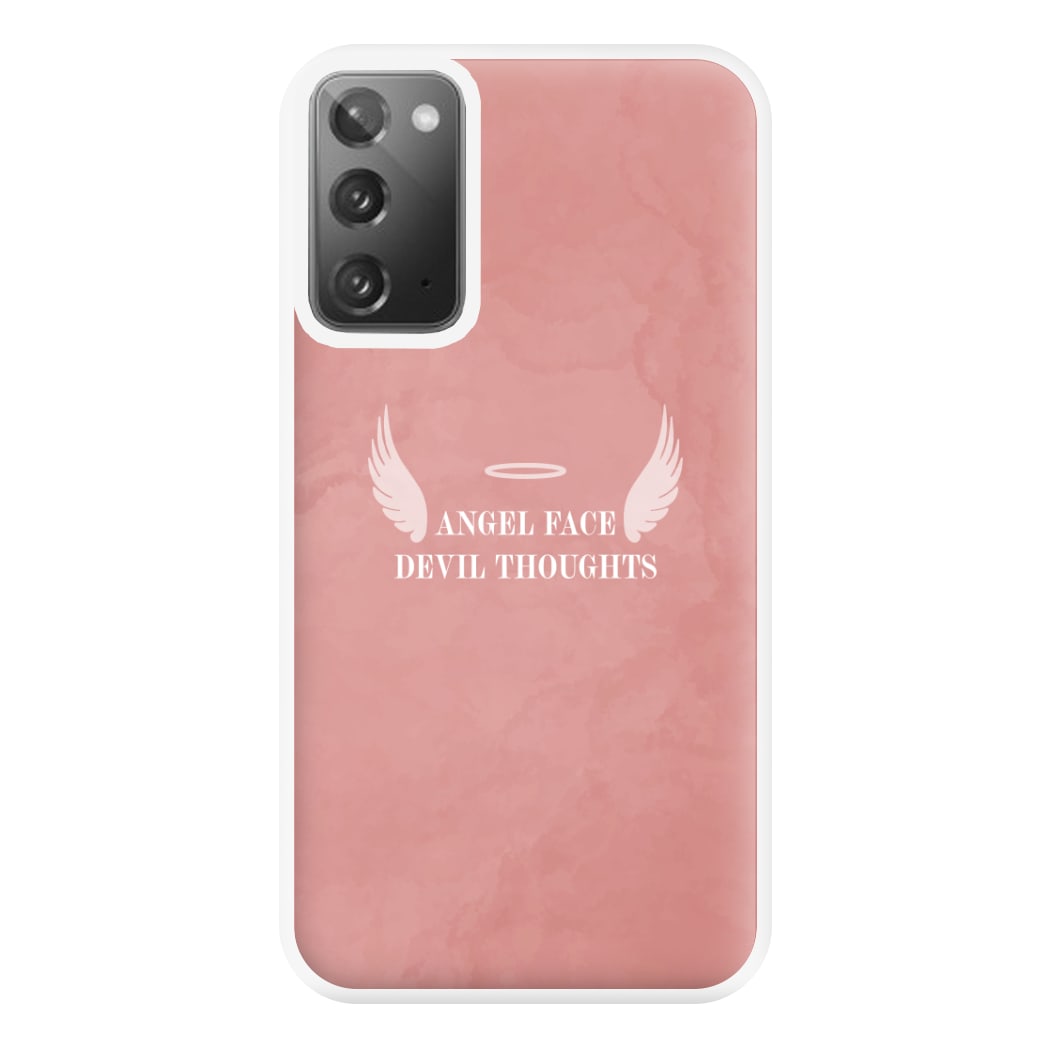 Angel Face Devil Thoughts Phone Case for Galaxy Note 20 Ultra