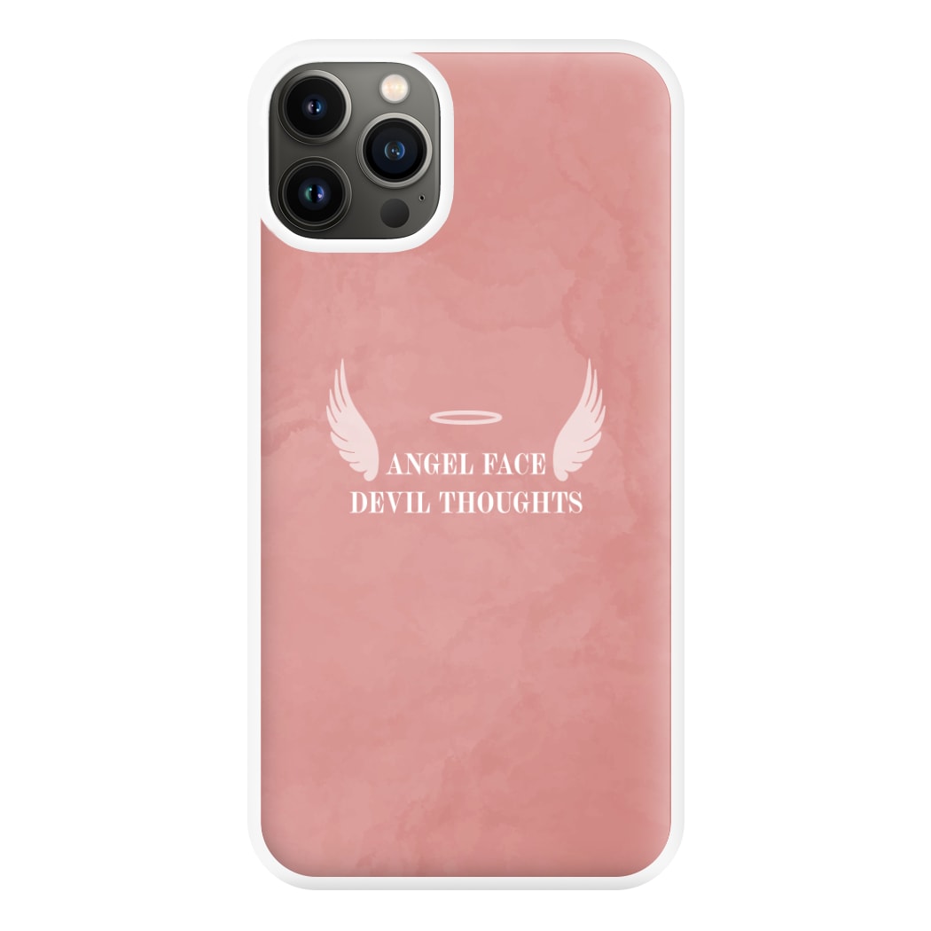 Angel Face Devil Thoughts Phone Case for iPhone 13