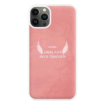 Angel Face Devil Thoughts Phone Case for iPhone 13