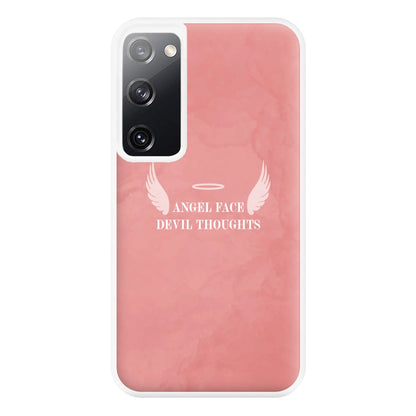 Angel Face Devil Thoughts Phone Case for Galaxy S20