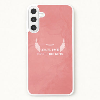 Angel Face Devil Thoughts Phone Case for Galaxy A57