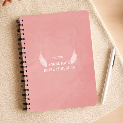 Angel Face Devil Thoughts Notepad