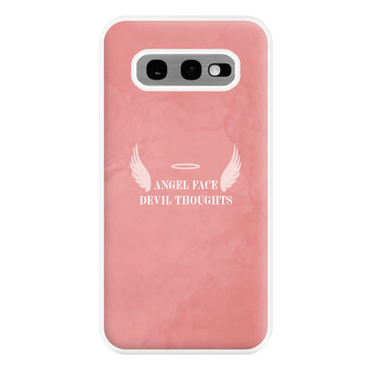 Angel Face Devil Thoughts Phone Case for Galaxy S10e