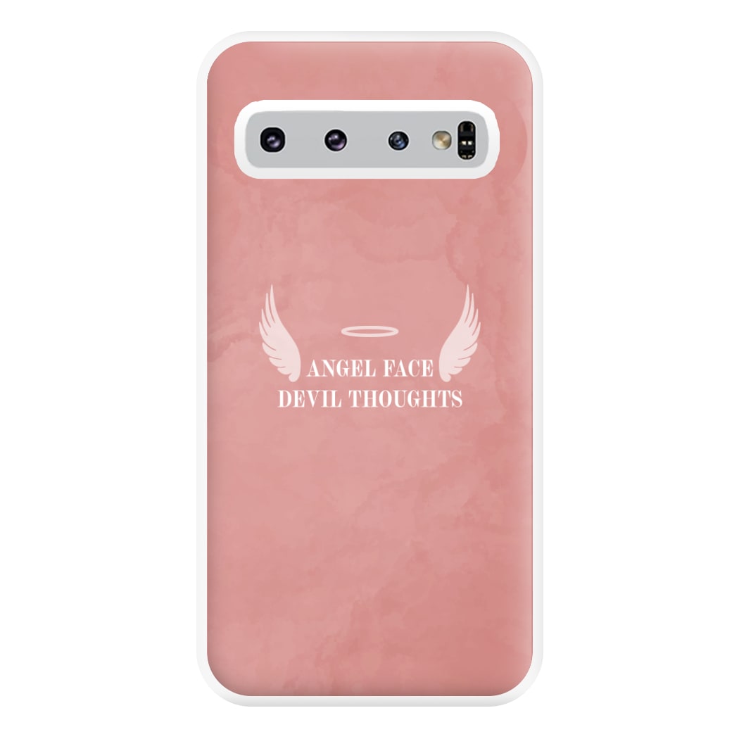 Angel Face Devil Thoughts Phone Case for Galaxy S10 Plus