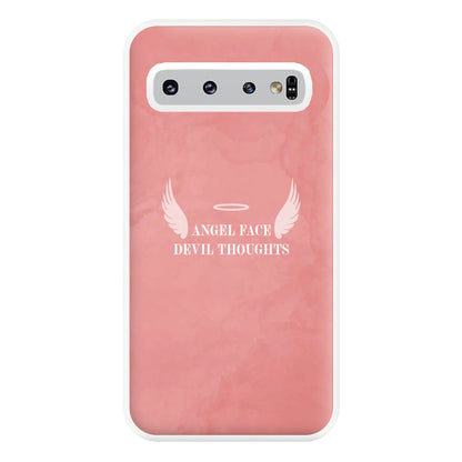 Angel Face Devil Thoughts Phone Case for Galaxy S10 Plus