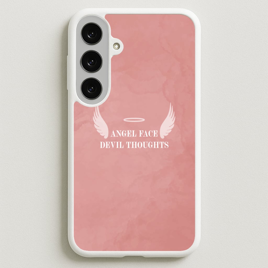 Angel Face Devil Thoughts Phone Case for Galaxy S25FE