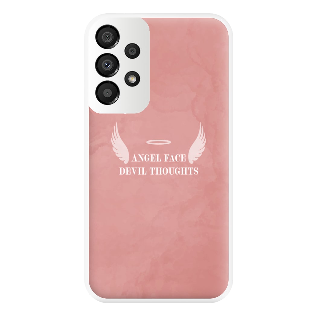 Angel Face Devil Thoughts Phone Case for Galaxy A33