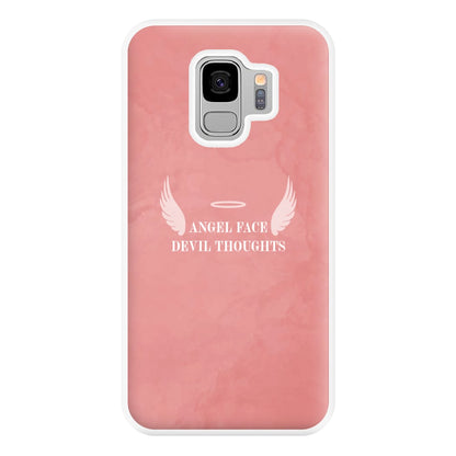 Angel Face Devil Thoughts Phone Case for Galaxy S9 Plus