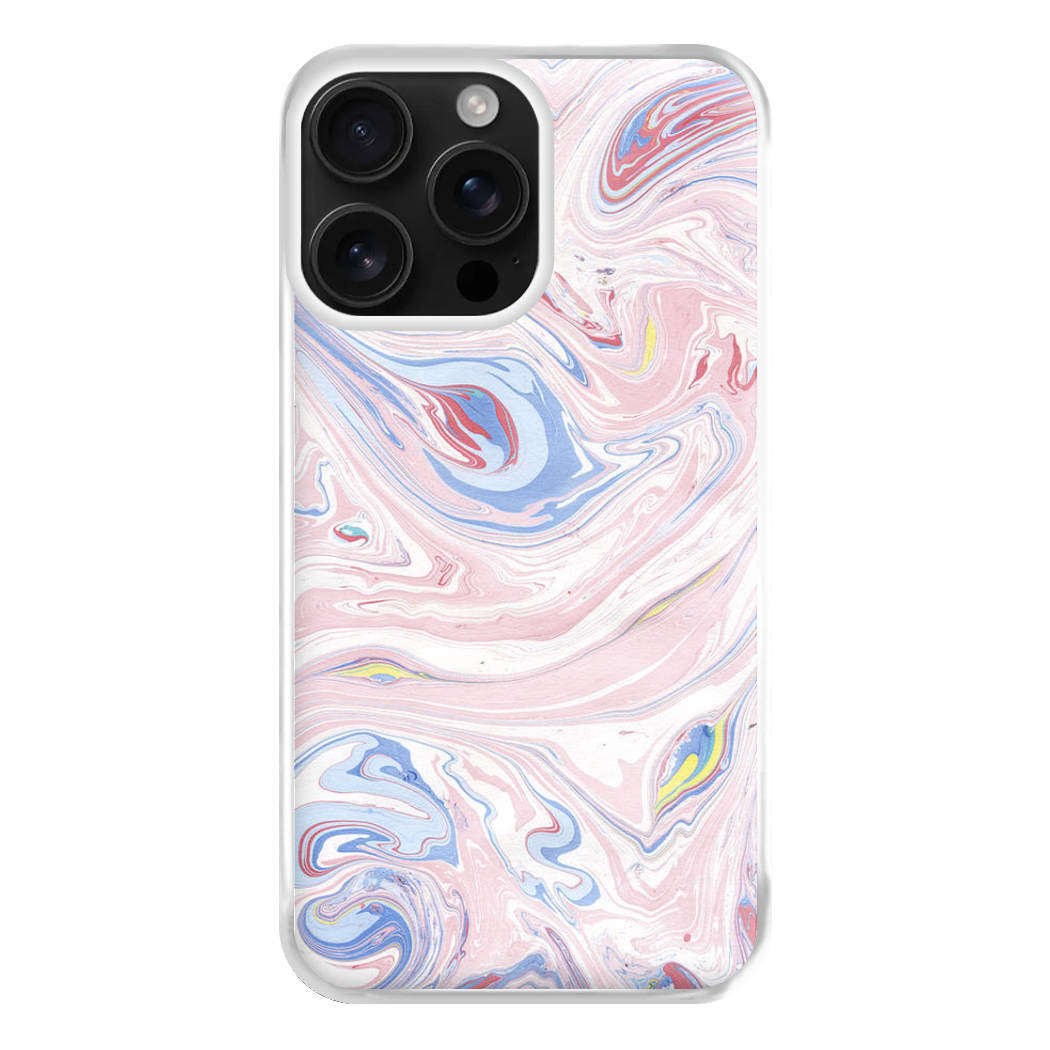 Pink Marble Swirl Phone Case