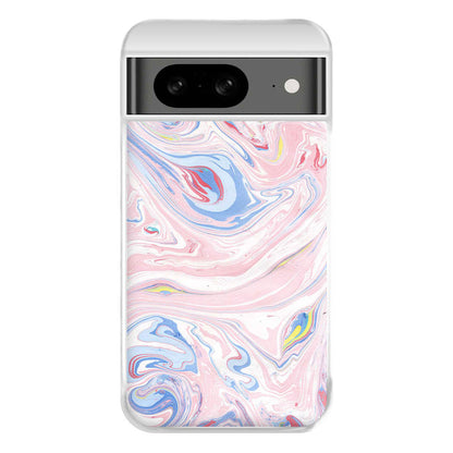 Pink Marble Swirl Phone Case for Google Pixel 8