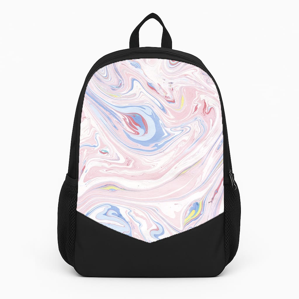 Pink Marble Swirl Backpack