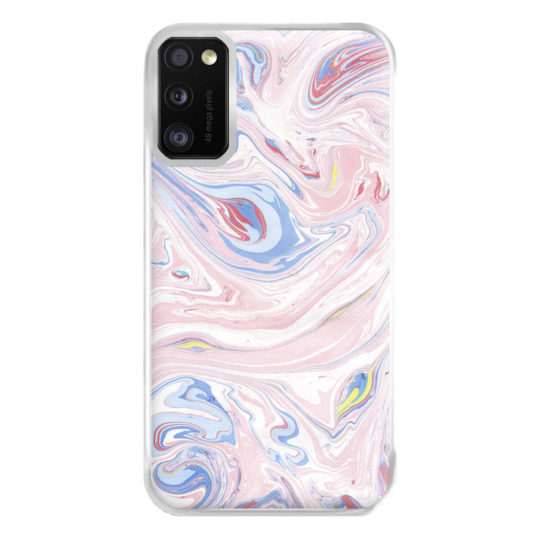 Pink Marble Swirl Phone Case for Galaxy A41