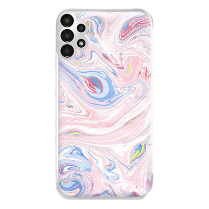 Pink Marble Swirl Phone Case for Galaxy A13