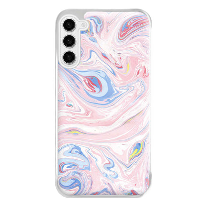 Pink Marble Swirl Phone Case for Galaxy S23FE