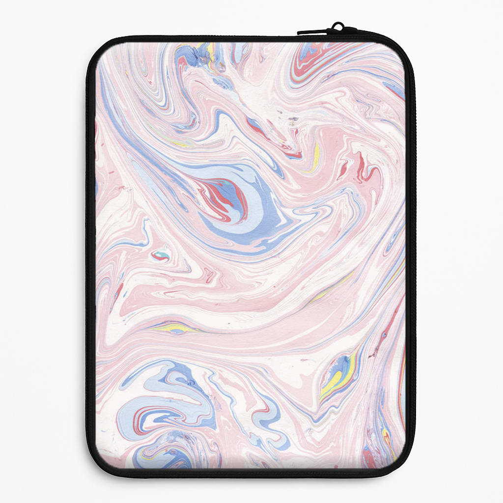 Pink Marble Swirl Laptop Sleeve