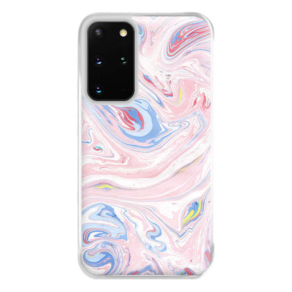 Pink Marble Swirl Phone Case for Galaxy S20 Plus