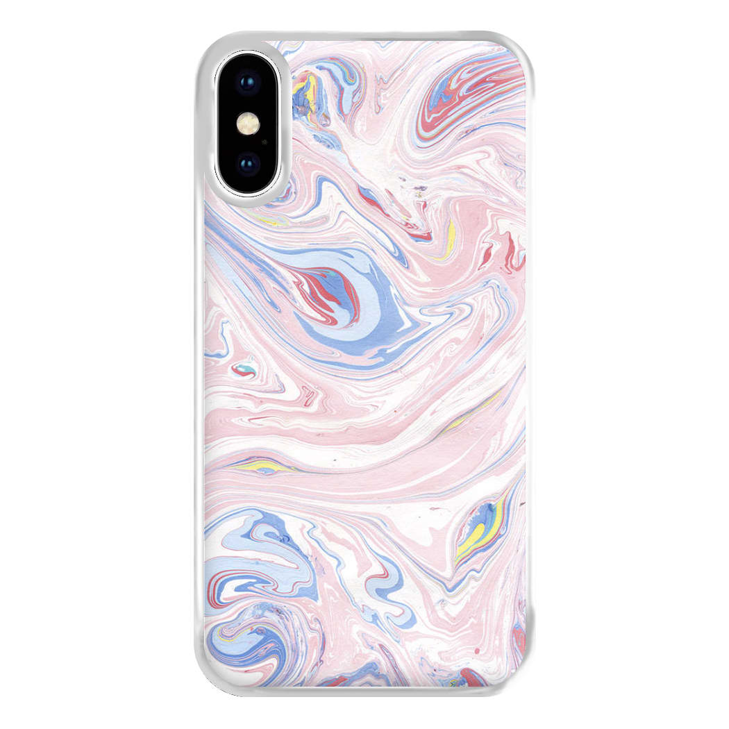 Pink Marble Swirl Phone Case for iPhone XS Max