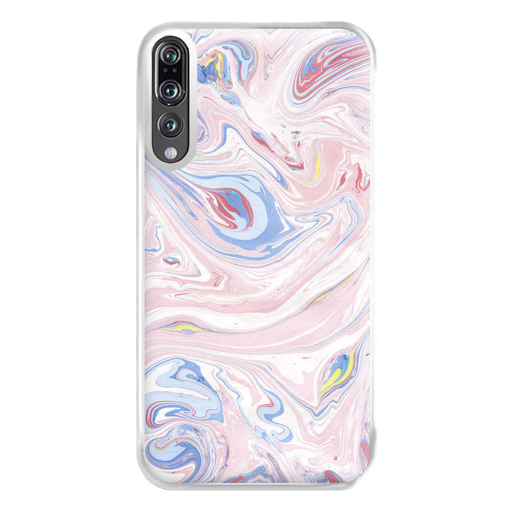 Pink Marble Swirl Phone Case for Huawei P20 Pro