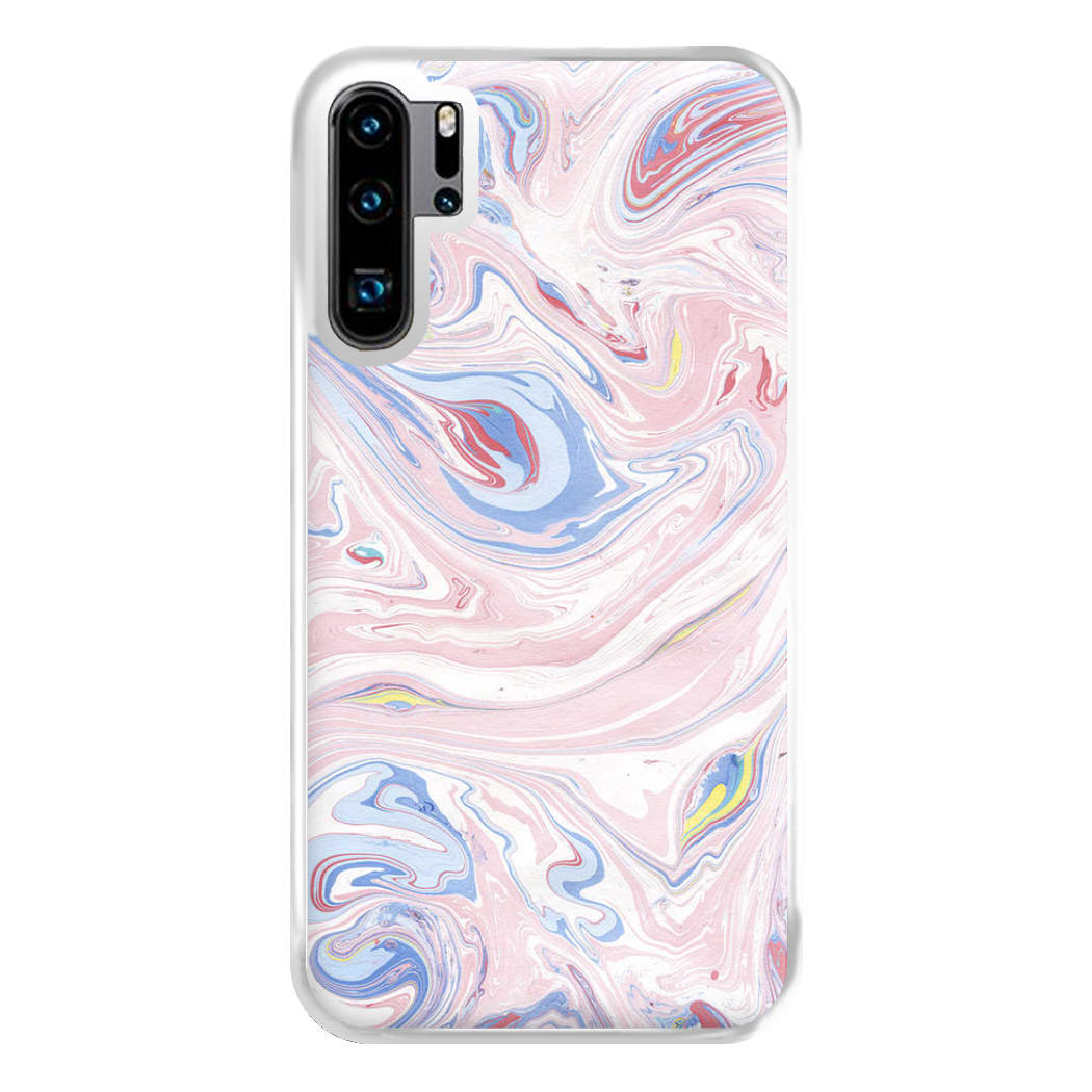 Pink Marble Swirl Phone Case for Huawei P30 Pro