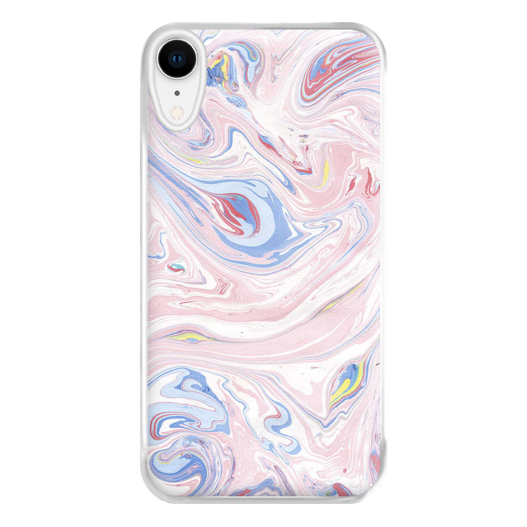 Pink Marble Swirl Phone Case for iPhone XR