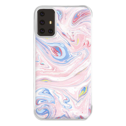 Pink Marble Swirl Phone Case for Galaxy A71