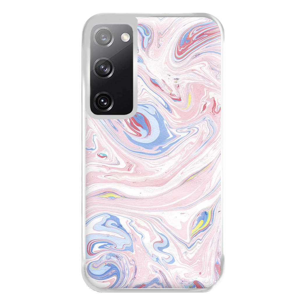 Pink Marble Swirl Phone Case for Galaxy S20