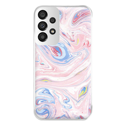 Pink Marble Swirl Phone Case for Galaxy A33