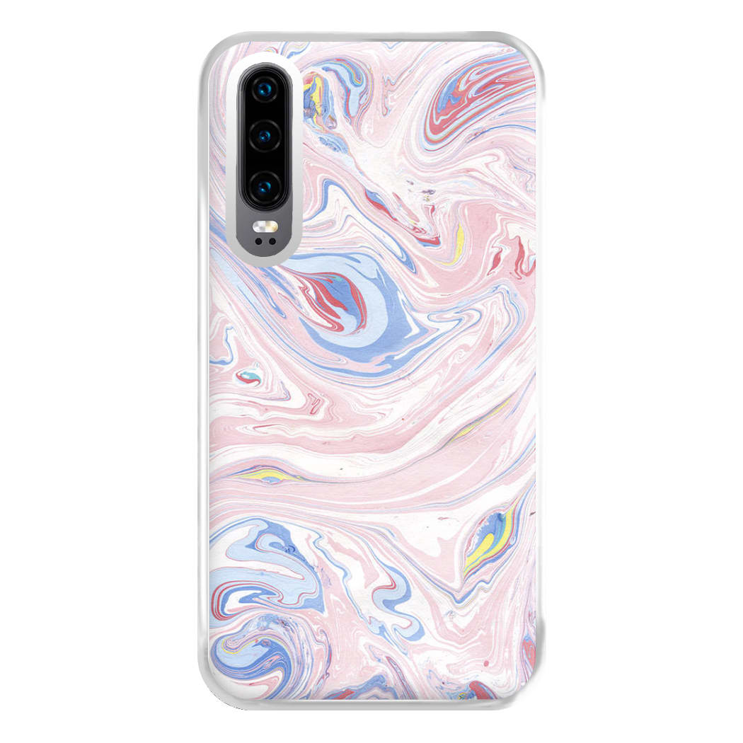 Pink Marble Swirl Phone Case for Huawei P30