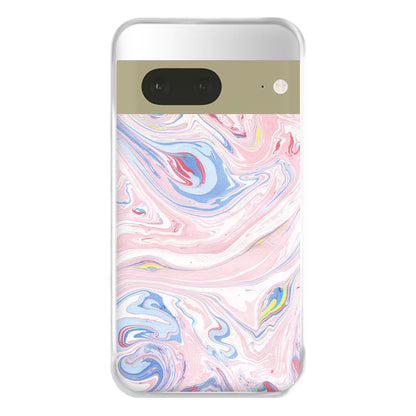 Pink Marble Swirl Phone Case for Google Pixel 7a