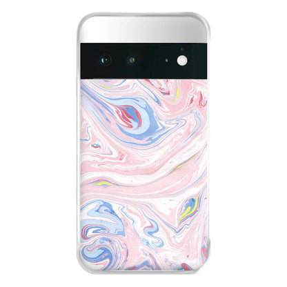 Pink Marble Swirl Phone Case for Google Pixel 6a