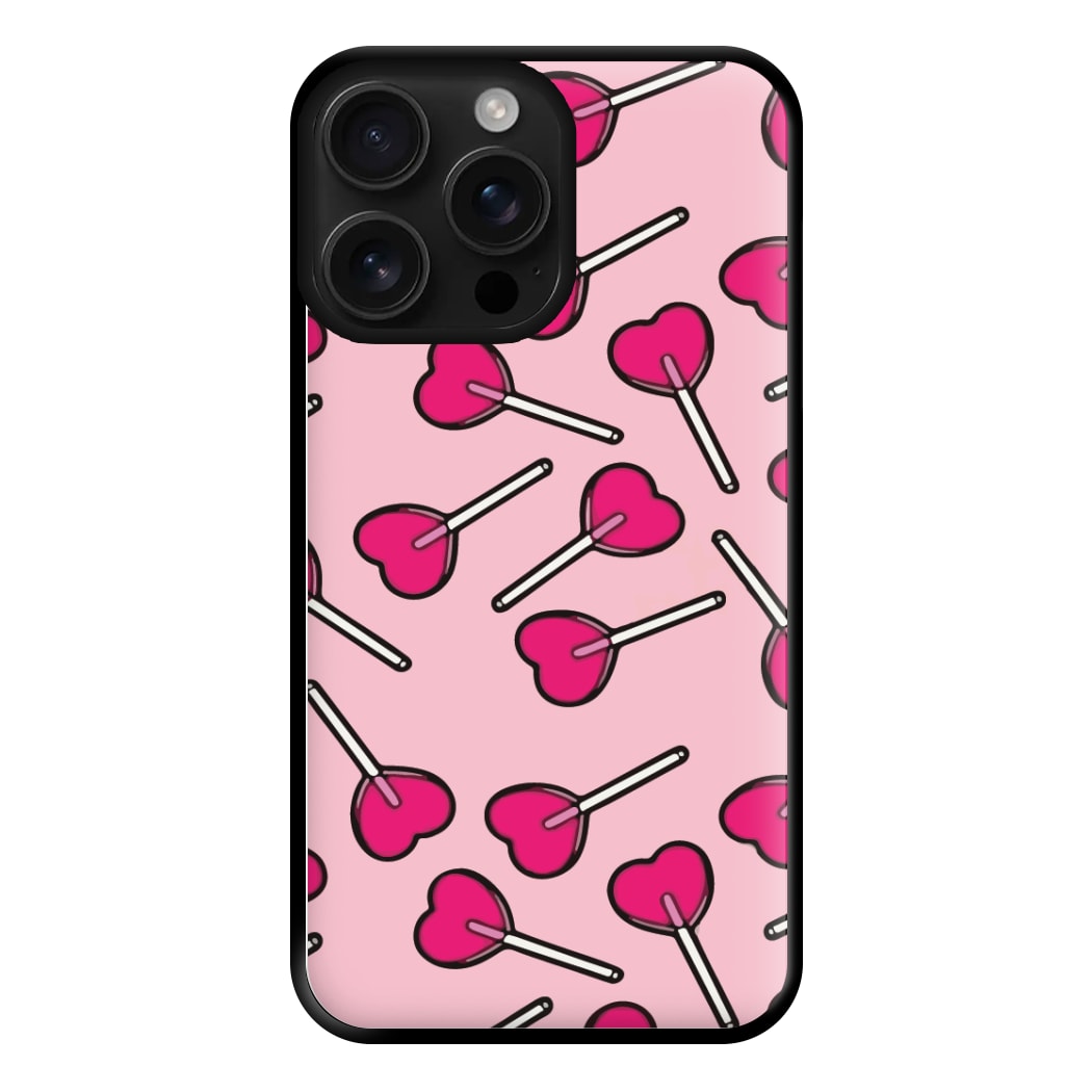 Cherry Heart Lollipops Phone Case