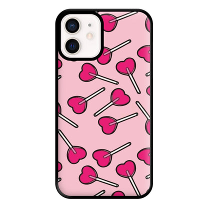 Cherry Heart Lollipops Phone Case for iPhone 12 Mini