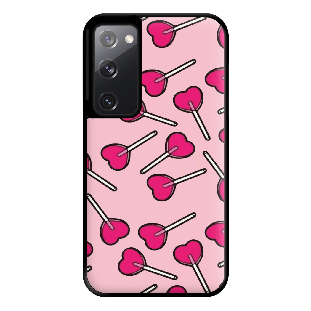 Cherry Heart Lollipops Phone Case for Galaxy S20FE