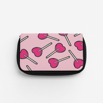 Cherry Heart Lollipops Pencil Case