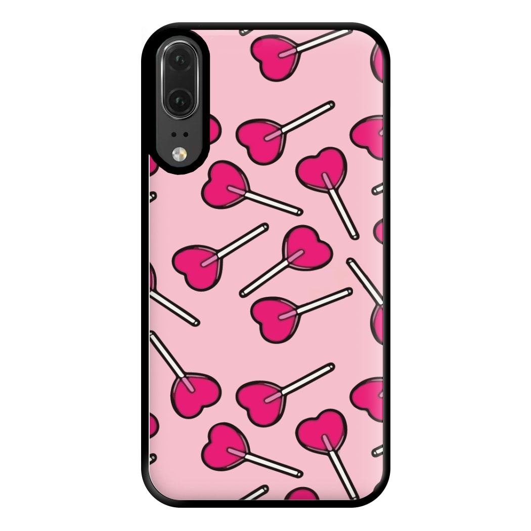 Cherry Heart Lollipops Phone Case for Huawei P20