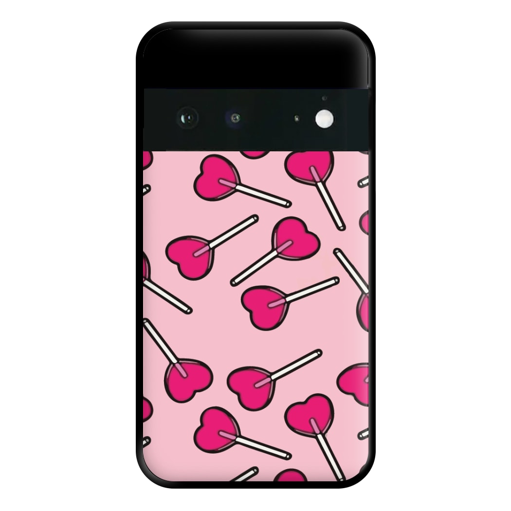 Cherry Heart Lollipops Phone Case for Google Pixel 6a