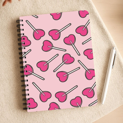 Cherry Heart Lollipops Notepad