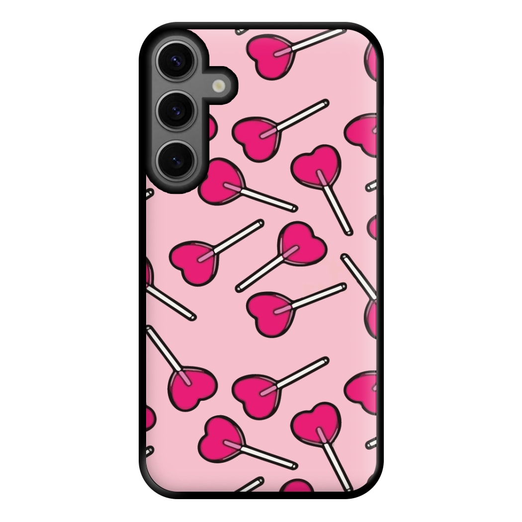 Cherry Heart Lollipops Phone Case for Galaxy S23FE