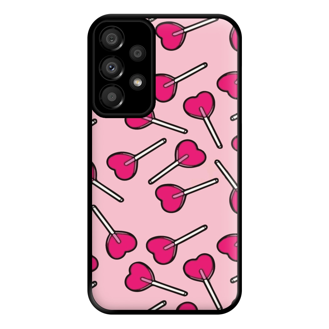 Cherry Heart Lollipops Phone Case for Galaxy A33